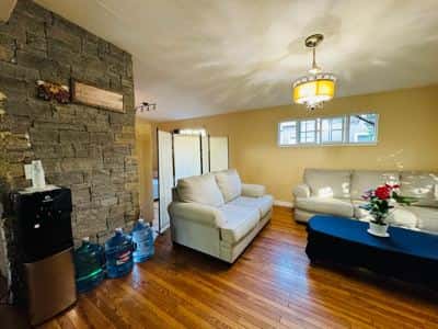 Cozy house nested around trees D 2