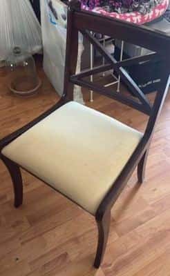 1990's Bombay Writing Desk and Chair 4