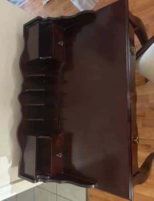 1990's Bombay Writing Desk and Chair 2