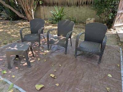 LAWN CHAIRS STACKABLE STURDY COMFY 2