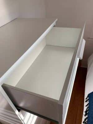 white 4-drawer Ikea dresser 3