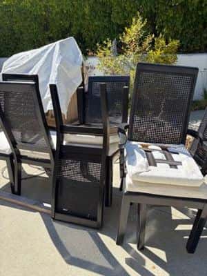 FREE Cane Back Chairs - Set of 6 need love 1