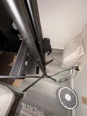 Heavy-Duty Rolling TV Stand / Mobile TV Cart – Large TVs 4