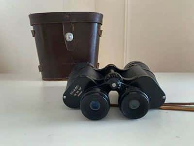 Nikon 7x50 Binoculars – 7.3° Field, Vintage Optics + Case - JAPAN 1