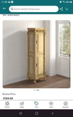 Crestview linen cabinet by Lark Manor 2