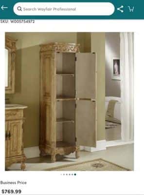 Crestview linen cabinet by Lark Manor 4