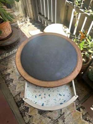 Vintage French Provincial Duncan Phyfe Drum Table Round Accent Table 2