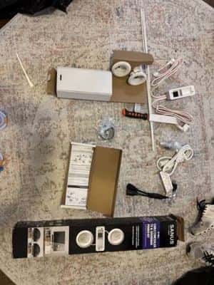 Sanus in-wall Cable Concealer TV and Soundbar Power Kit 1