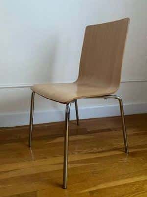 Allermuir Bentwood Chair with Welded Steel Chrome Frame - Mid-Century 7