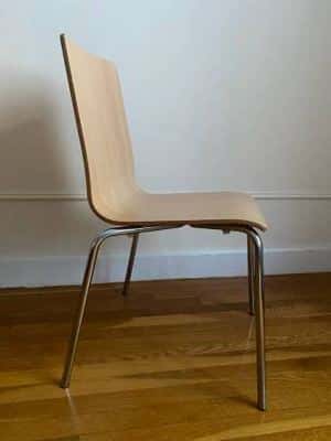 Allermuir Bentwood Chair with Welded Steel Chrome Frame - Mid-Century 3
