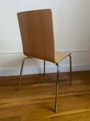 Allermuir Bentwood Chair with Welded Steel Chrome Frame - Mid-Century 4