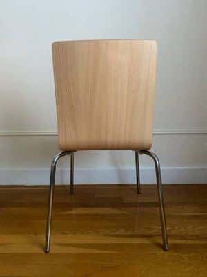 Allermuir Bentwood Chair with Welded Steel Chrome Frame - Mid-Century 5