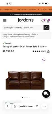 Leather power reclining Sofa 2