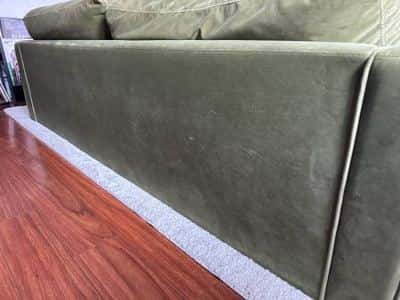 AllModern Geo 84" Olive Green Velvet Sofa/Couch – $250 OBO 6