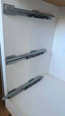 Kitchen drawers  and tracks 2