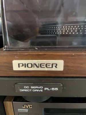 Vintage Pioneer PL-55 Direct Drive Turntable - Fully tested & working - cracked 2