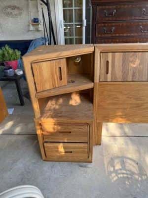 FREE Vintage oak bedroom set 2
