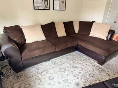 Free Ashley original sectional sofa with chaise 3
