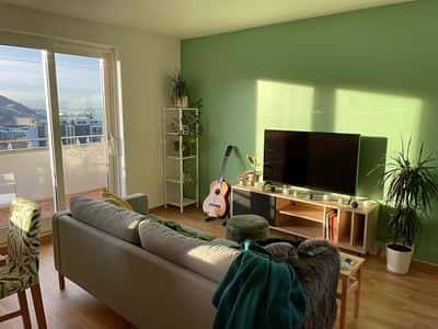 Korttidsleie (short-term rental): lys og moderne møblert 3-roms med utsikt over hele byen (5-6 mnd.) 1