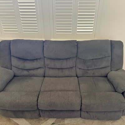3-Seater Reclining Sofa – Good Condition – Comfortable & Fully Functional 1