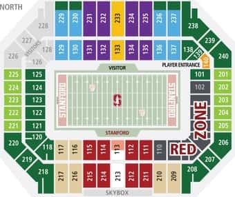 STANFORD vs UCLA Season Ticket Holder, Sec 140 Lower Level! 1