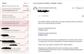 STANFORD vs UCLA Season Ticket Holder, Sec 140 Lower Level! 2