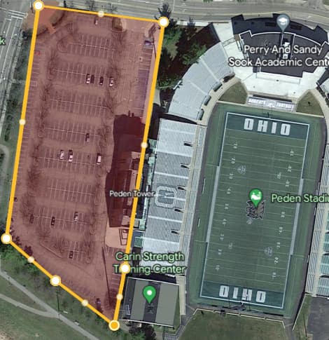 Parking Lot 132 (Peden Stadium) Closure