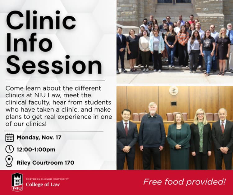 NIU Law Clinic Information Session: Real Clients, Real Skills, Real Change