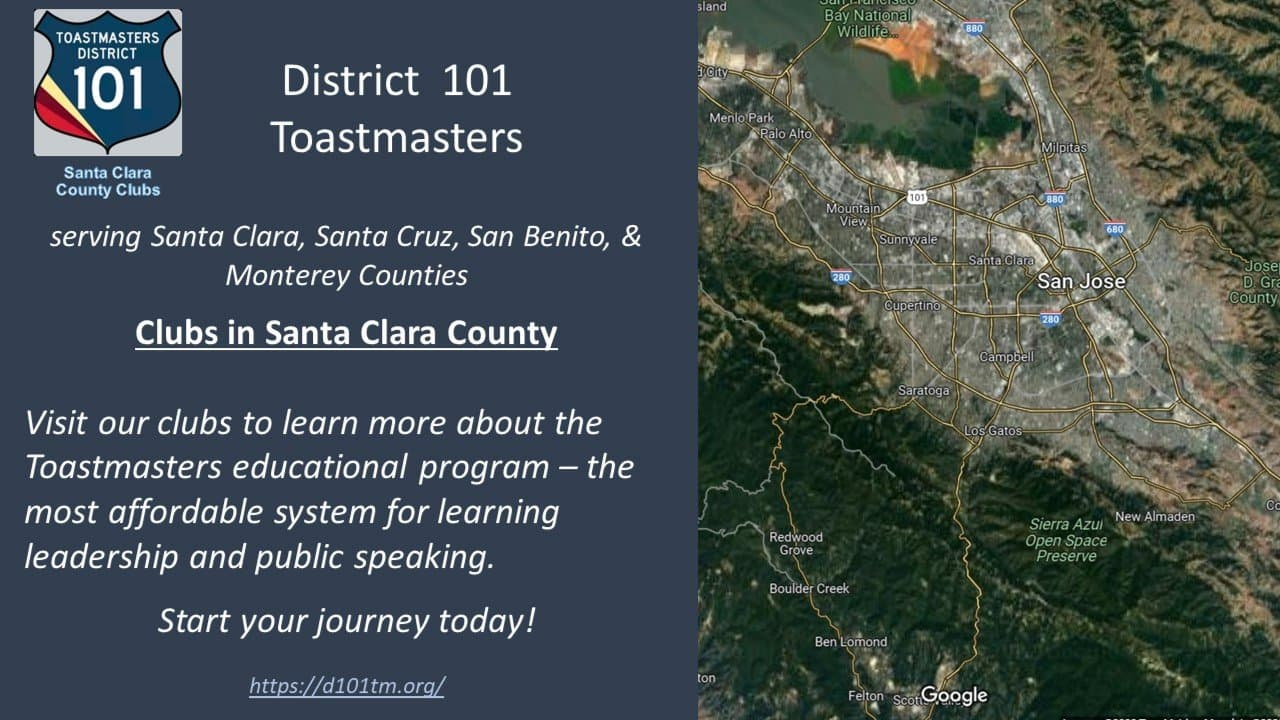 Silicon Valley Speak To Lead Toastmaster weekly meeting