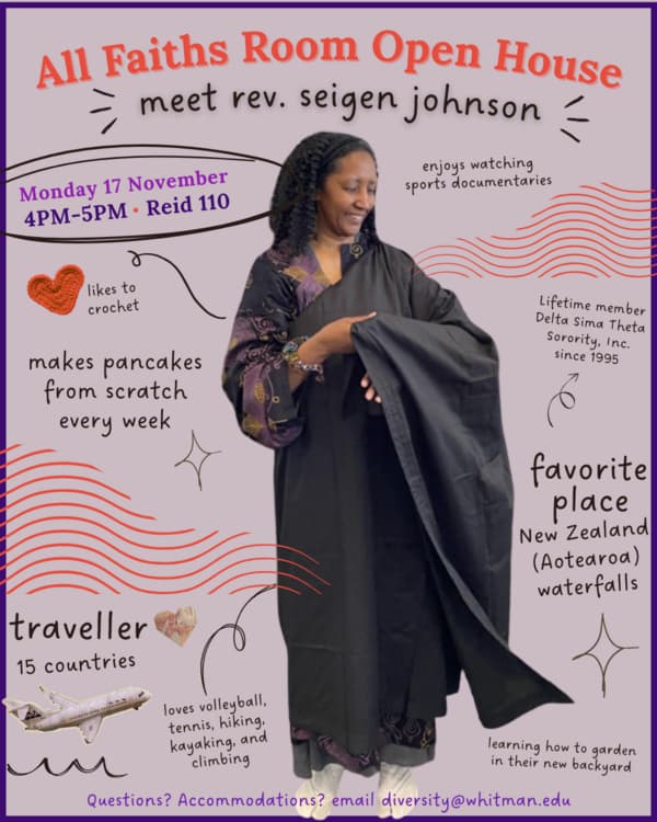 All Faith Room Open House - Meet rev seigen johnson