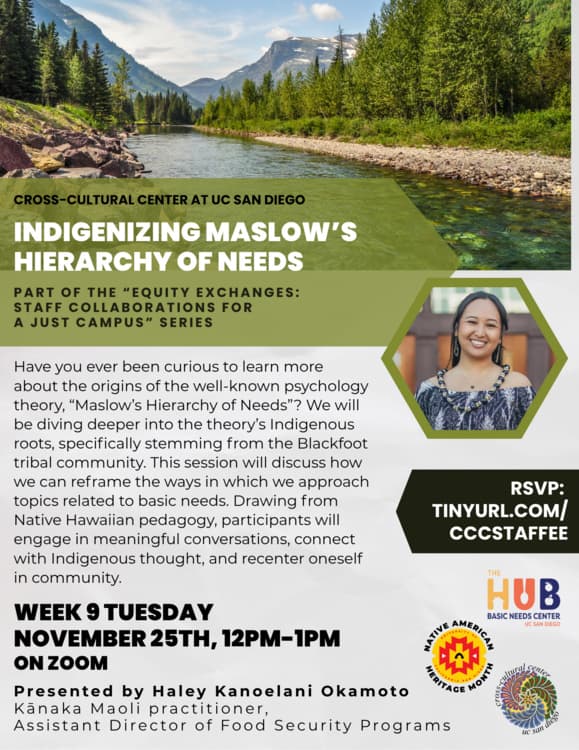 Equity Exchanges: Indigenizing Maslow’s Hierarchy of Needs 