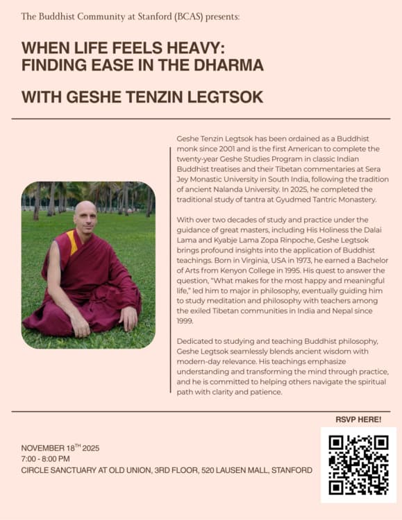 Guided Meditation and Talk with an American Buddhist Monk