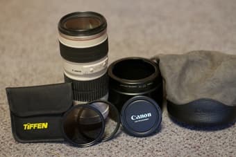 Canon 70-200 L f4 + filters 1