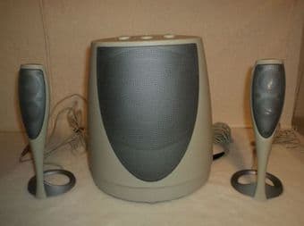 $20 Harman Kardon HK695 Champagne 2.1 Computer Speakers, Beige 1