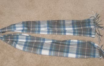 New blue and white scarf - $60 1