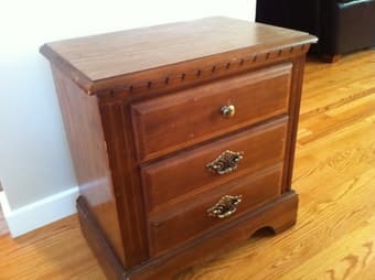 Bedside table ($20) 1