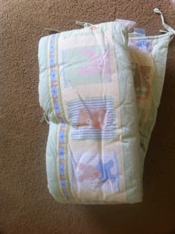Baby crib bumper ($5) 1