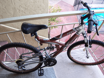 $45 Cheap bike w/ helmets 1