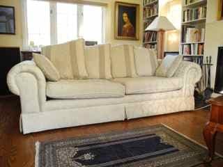 Free comfy cream colored sofa and love seat 1
