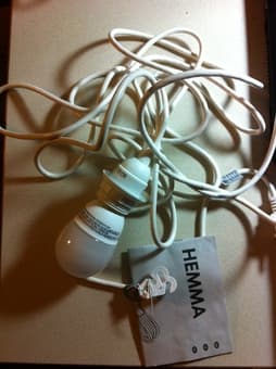 IKEA Hemma cord set + bulb. New. $3 1