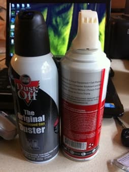 Two Compressed Air Cans 1