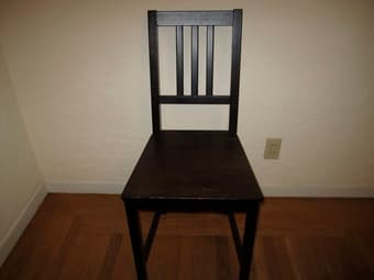 2 Black Ikea Chairs: $5 each 1