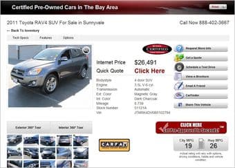 2011 TOYOTA RAV4 V6 3.5L Sport with Toyota Care! - $24000 3