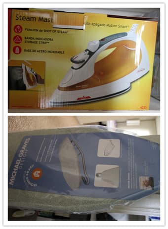 steam iron and ironing board $20 1