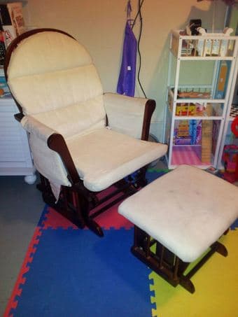 Glider Chair w/ Ottoman - $90 (palo alto) 2