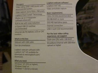 Logitech C170 webcam for sale 3