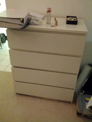 Moving Sale, $50 for all : Dinner table, Dresser, Mattress, Bookshelv 3