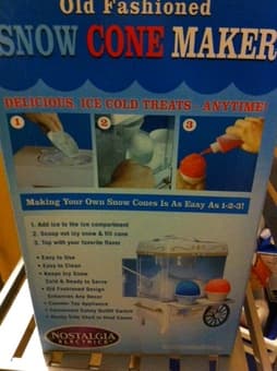 Moving Sale - almost NEW snow cone maker - only $30 2