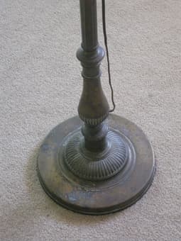 Brass torchiere lamp (Palo Alto): $20 2