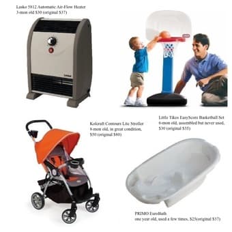 Moving Sale, mostly baby stuff 1